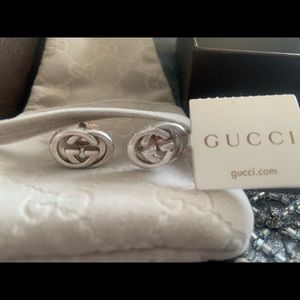 Gucci Marmont 925 Sterling Silver Cufflinks - New, never worn.